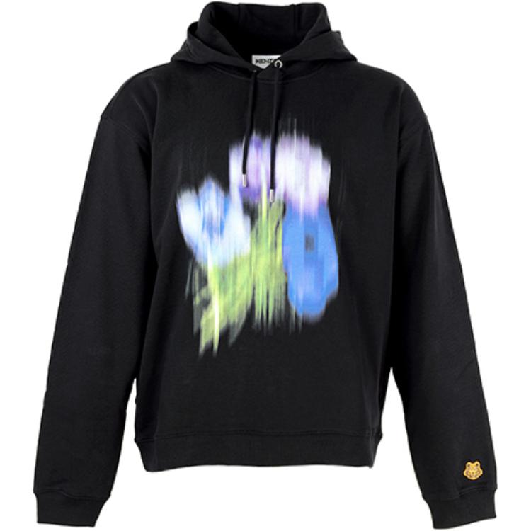 KENZO SS21 Graphic Print Hoodie Men’s Black FB55SW5414MO-99