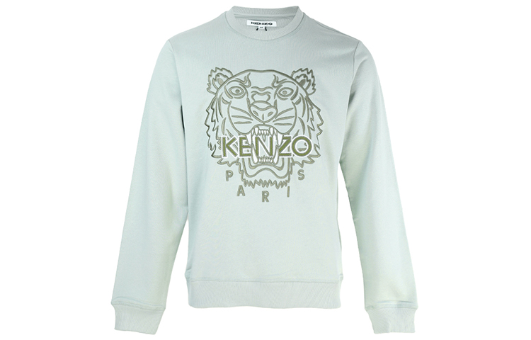 KENZO SS21 Green Tiger Crewneck Sweatshirt Men FB55SW1204MP-61