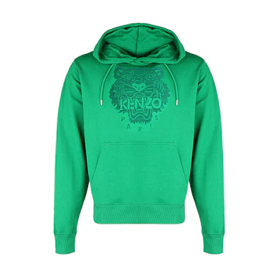 KENZO SS21 Green Tiger Embroidered Hoodie FB55SW3174XF-56