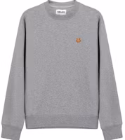 Kenzo SS21 Grey Crewneck Sweatshirt with Tiger Head Embroidery FB55SW0034ML-95 Kenzo SS21 Grey Crewneck Sweatshirt with Tiger Head Embroidery FB55SW0034ML-95