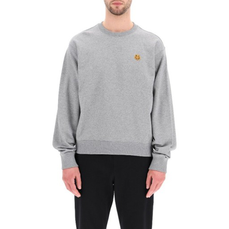 Kenzo SS21 Grey Crewneck Sweatshirt with Tiger Head Embroidery FB55SW0034ML-95 圖 4