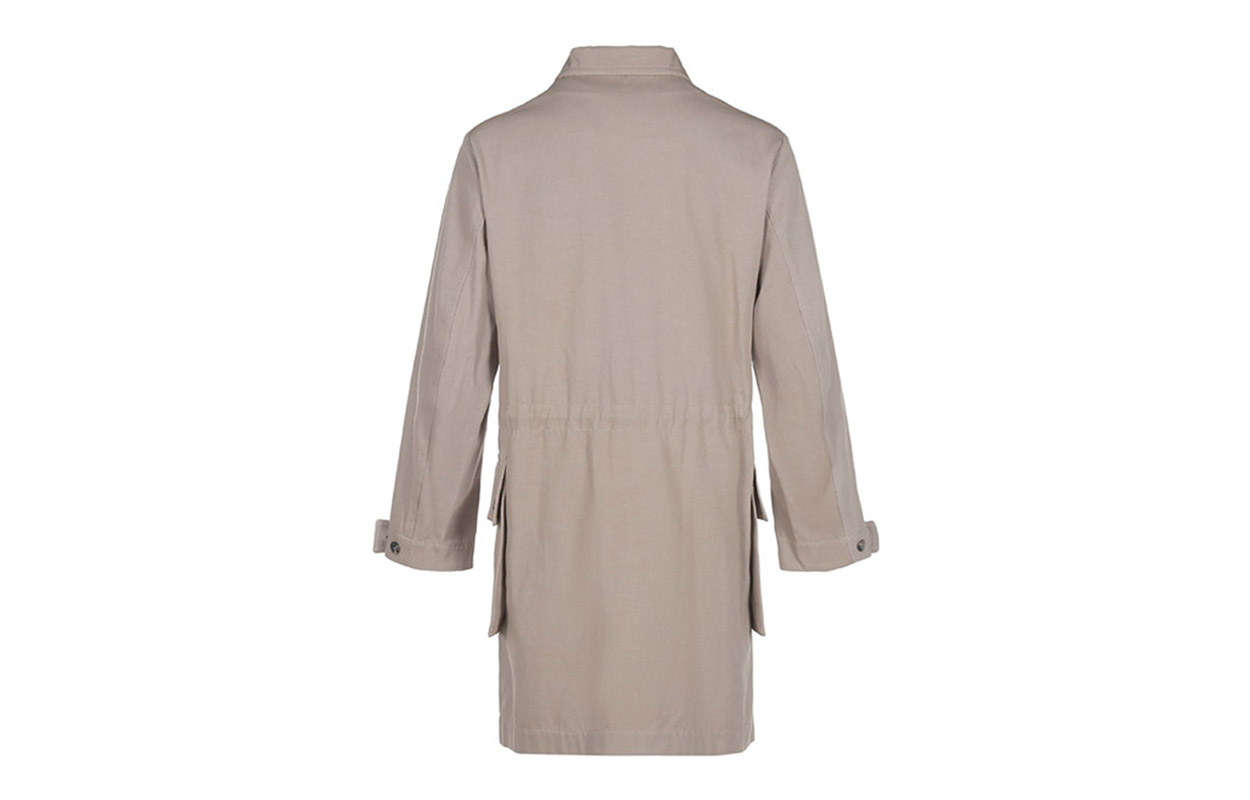 KENZO SS21 Khaki Cotton Straight-Cut Button Trench Coat. FB55MA0065AA-11 圖 3