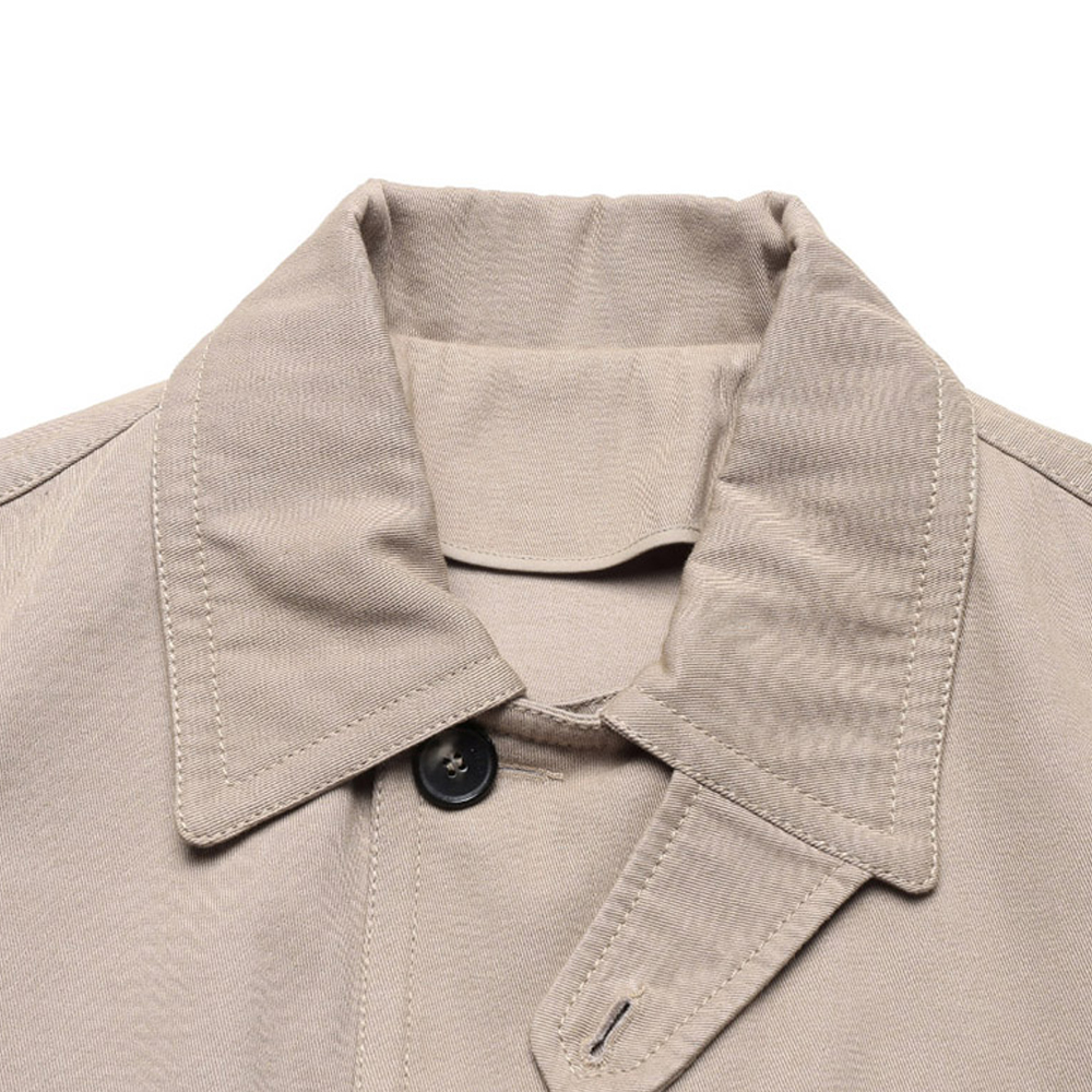 KENZO SS21 Khaki Cotton Straight-Cut Button Trench Coat. FB55MA0065AA-11 圖 6
