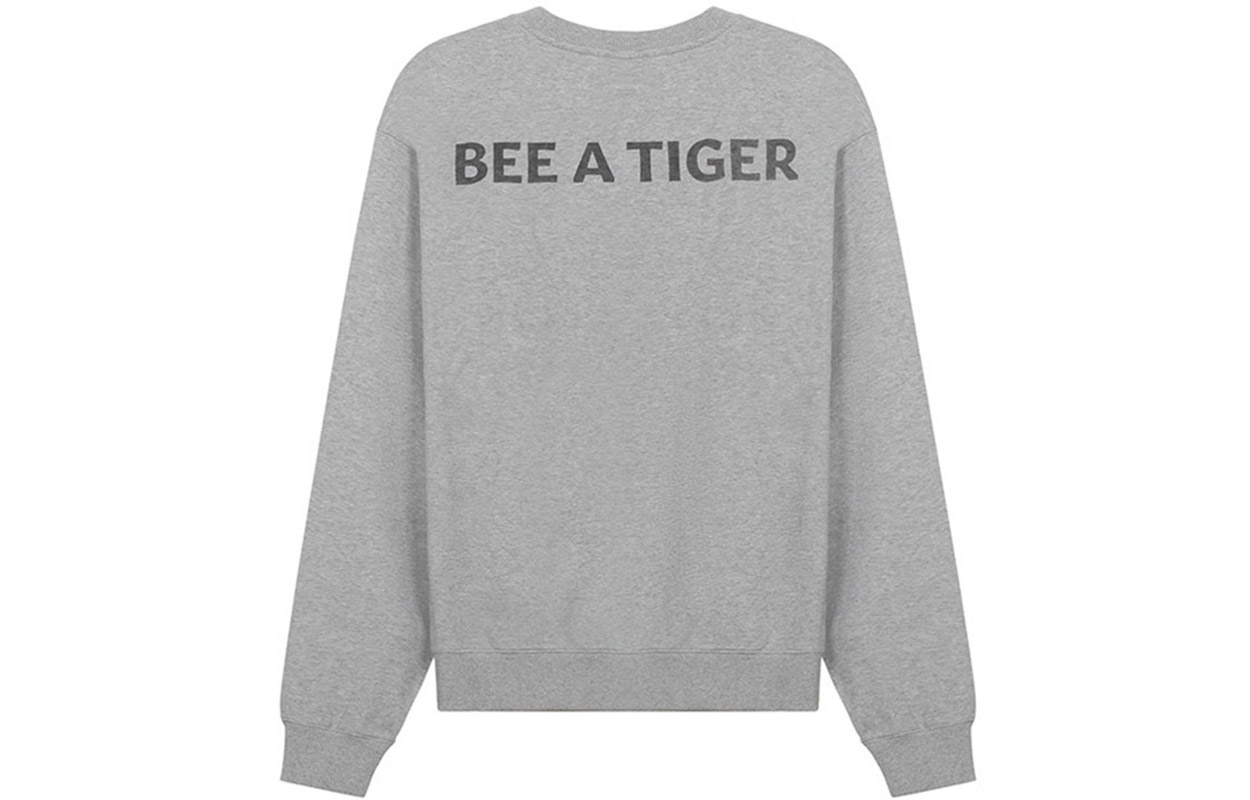 KENZO SS21 Letter Pattern Fleece Crewneck Sweatshirt Pearl Grey Winter Style FB55SW0184MO-94 圖 3