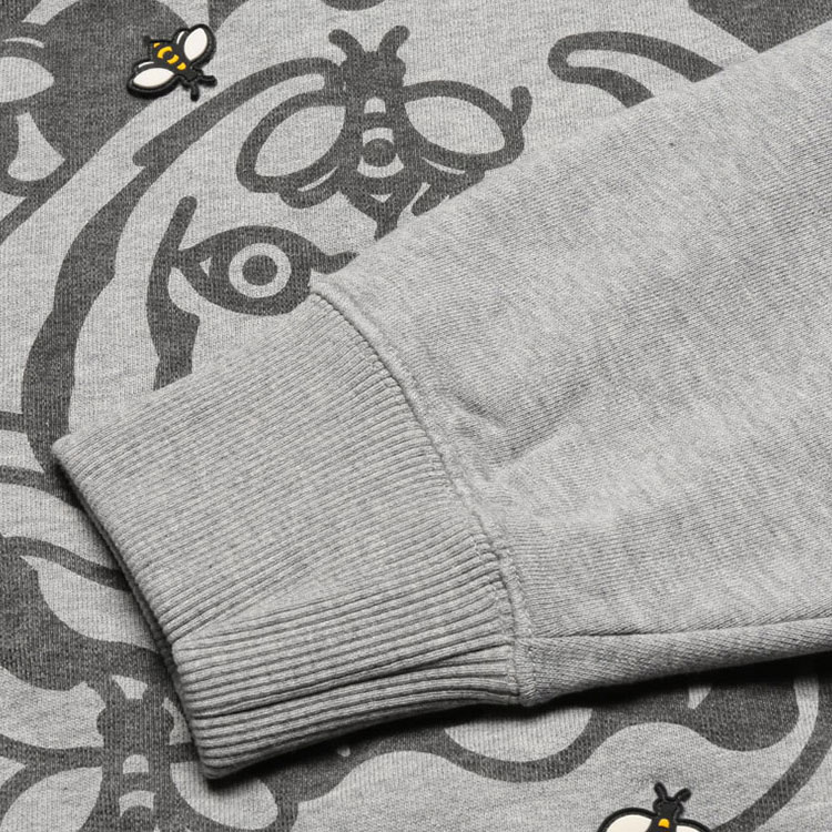 KENZO SS21 Letter Pattern Fleece Crewneck Sweatshirt Pearl Grey Winter Style FB55SW0184MO-94 圖 8