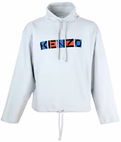 KENZO SS21 Logo Print Hoodie Light Gray FB55SW5494MS-93 KENZO SS21 Logo Print Hoodie Light Gray FB55SW5494MS-93