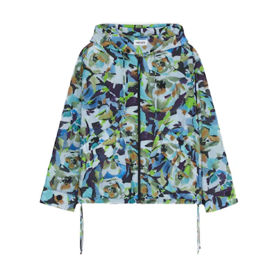 KENZO SS21 Logo Print Long-Sleeve Jacket with Buttoned Cuffs Multicolor Men FB65BL1709G1-72