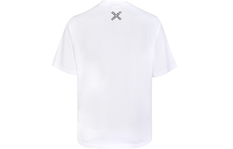 Lookbook KENZO SS21 Camiseta Blanca de Manga Corta con Logo Impreso FA65TS5024SJ-01