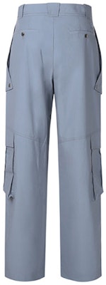 KENZO SS21 Loose Fit Casual Cotton Pants Gray Blue FB55PA4319SA-94 Lookbook KENZO SS21 Loose Fit Casual Cotton Pants Gray Blue FB55PA4319SA-94