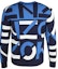 Lookbook KENZO SS21 Navy Bercorak Penuh Knit Pullover Sweater FB55PU5313SC-77