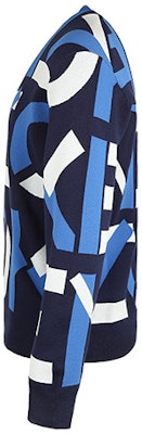 KENZO SS21 Navy Bercorak Penuh Knit Pullover Sweater FB55PU5313SC-77 Shop KENZO SS21 Navy Bercorak Penuh Knit Pullover Sweater FB55PU5313SC-77