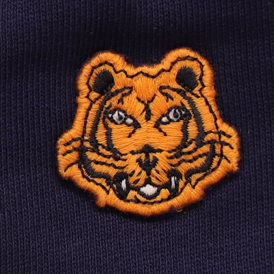 KENZO SS21 深藍色休閒褲 小虎頭設計 FB55PA7114ML-76 3