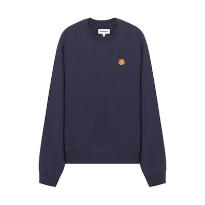 KENZO SS21 Navy Blue Tiger Embroidered Crewneck Sweatshirt FB55SW0034ML-76