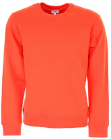 KENZO SS21 Orange Cotton Logo Crewneck Pullover Sweater Long Sleeve F665SW1324MD-21 KENZO SS21 Orange Cotton Logo Crewneck Pullover Sweater Long Sleeve F665SW1324MD-21