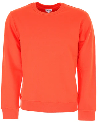 KENZO SS21 Orange Cotton Logo Crewneck Pullover Sweater Long Sleeve F665SW1324MD-21 Buy KENZO SS21 Orange Cotton Logo Crewneck Pullover Sweater Long Sleeve F665SW1324MD-21