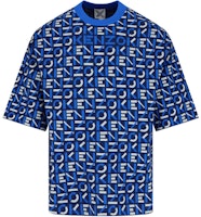 KENZO SS21 Sport Monogram Logo Short Sleeve Sweater Blue Menswear. FB55PU5823SC-77 KENZO SS21 Sport Monogram Logo Short Sleeve Sweater Blue Menswear. FB55PU5823SC-77