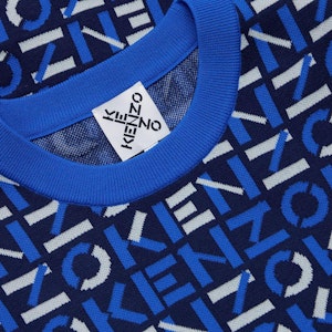 KENZO スポーツモノグラムロゴ半袖セーター ブルー メンズウェア SS21. FB55PU5823SC-77 Details for KENZO スポーツモノグラムロゴ半袖セーター ブルー メンズウェア SS21. FB55PU5823SC-77