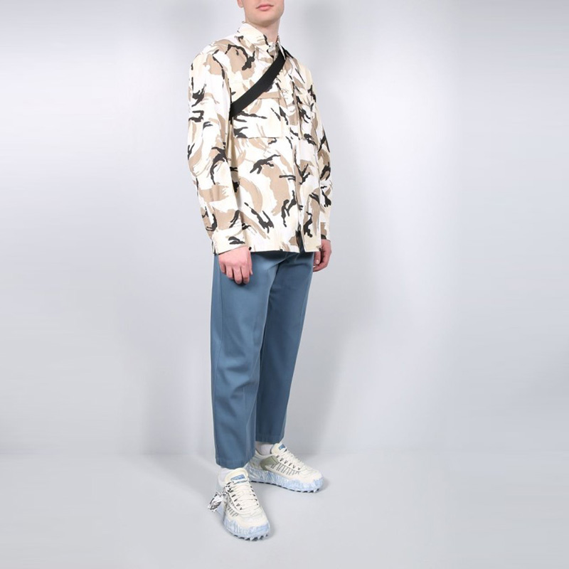 Details for KENZO SS21 Straight-Leg Casual Pants Dark Blue. FB55PA3005AA-67