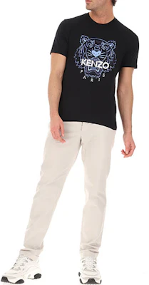 KENZO SS21 老虎圖案棉質男女通用T恤 黑色款 5TS0204YA-99 Shop KENZO SS21 老虎圖案棉質男女通用T恤 黑色款 5TS0204YA-99