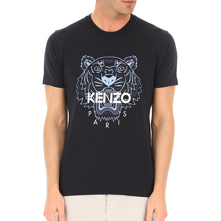 Purchase KENZO SS21 老虎圖案棉質男女通用T恤 黑色款 5TS0204YA-99
