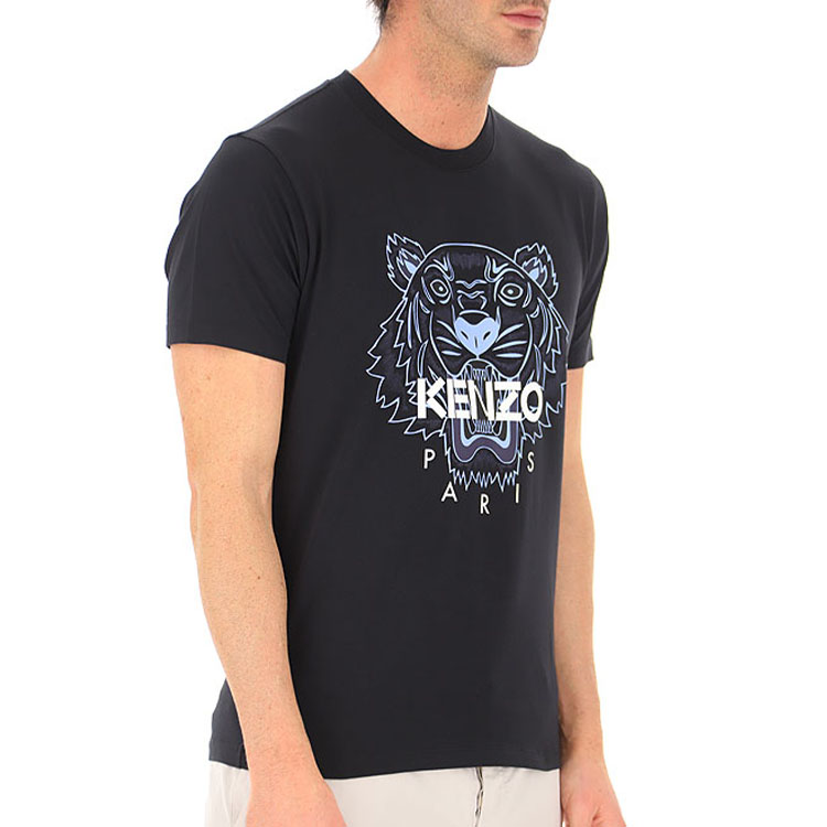 Details for KENZO SS21 老虎圖案棉質男女通用T恤 黑色款 5TS0204YA-99