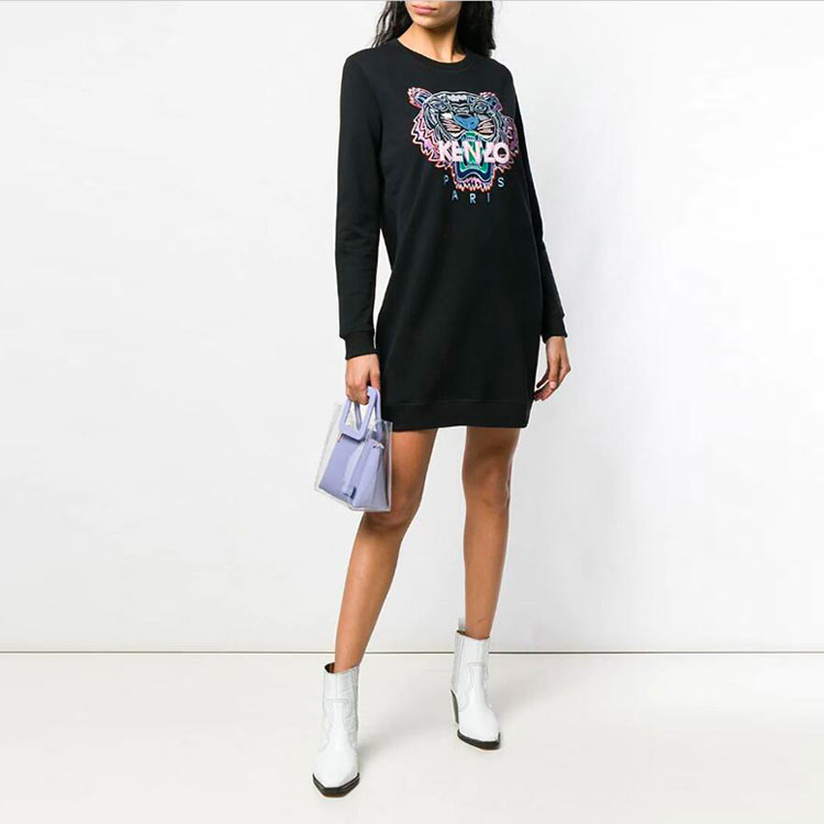 Lookbook KENZO SS21 虎头标志长袖连衣裙黑色裤子 F952RO8354XA-99