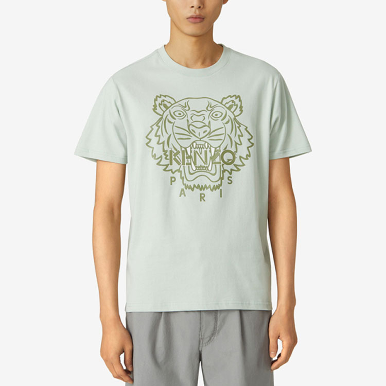 KENZO SS21 Tiger Logo Graphic Tee Grey-Green FB55TS0204SF-61 圖 3