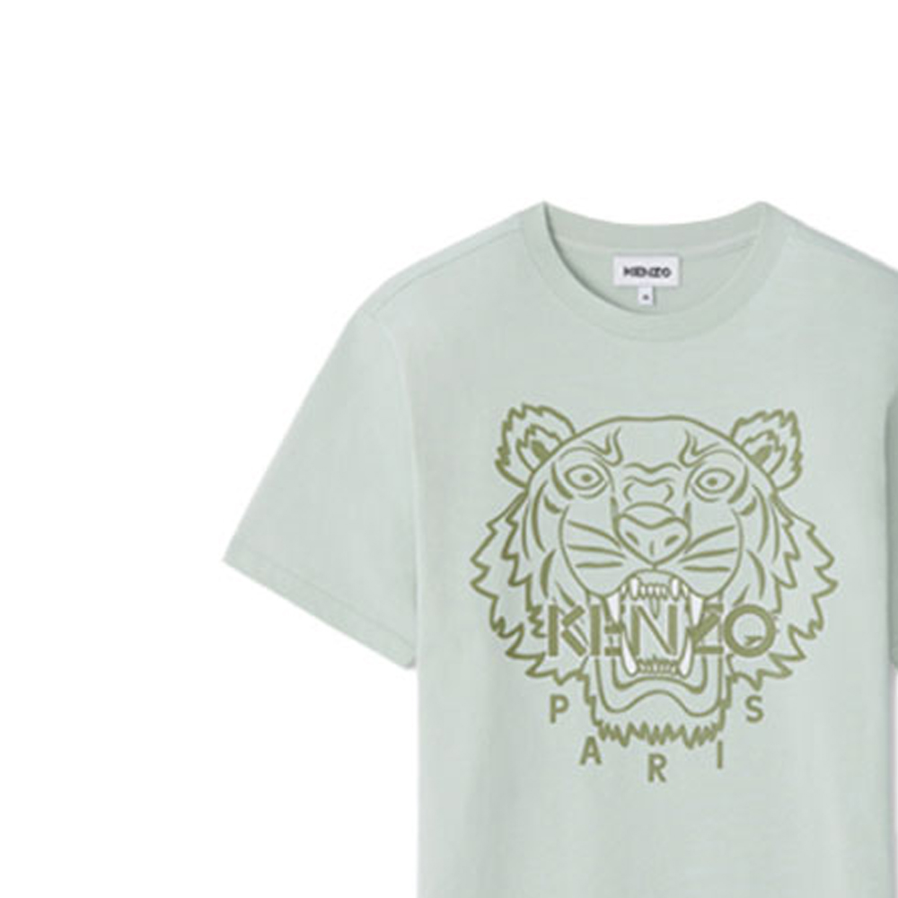 KENZO SS21 Tiger Logo Graphic Tee Grey-Green FB55TS0204SF-61 圖 5