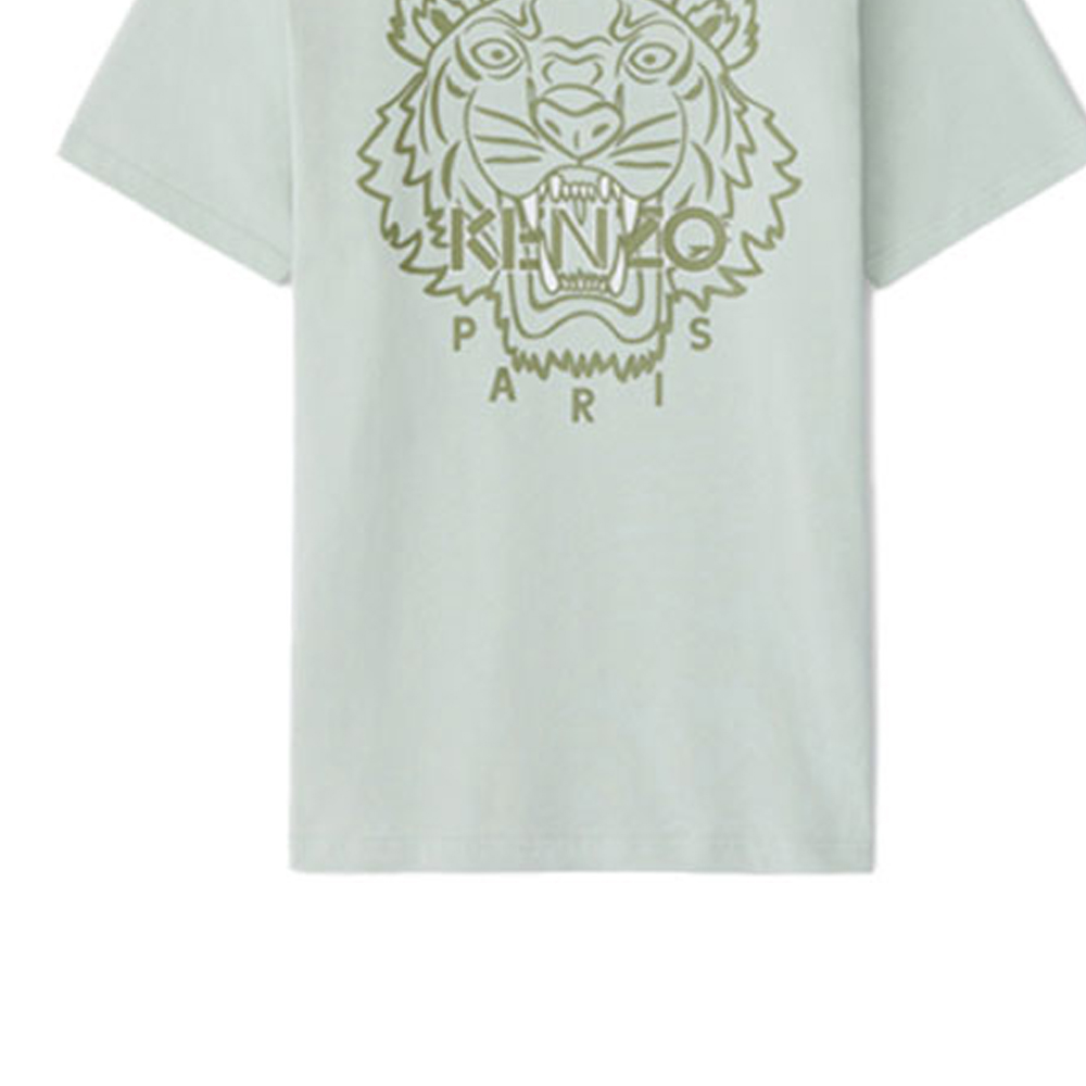 KENZO SS21 Tiger Logo Graphic Tee Grey-Green FB55TS0204SF-61 圖 6