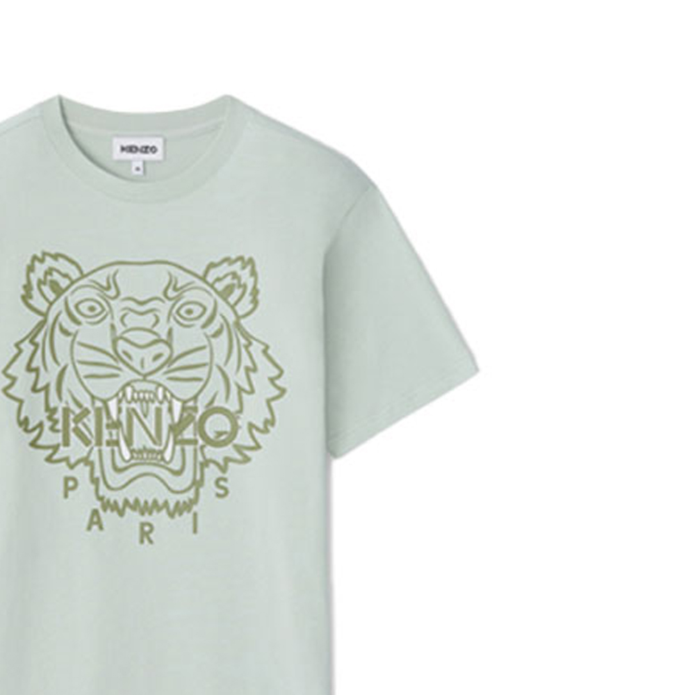 KENZO SS21 Tiger Logo Graphic Tee Grey-Green FB55TS0204SF-61 圖 7