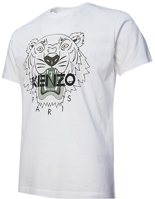 KENZO SS21 白色老虎图案印花T恤 FB55TS0204YA-01B Shop KENZO SS21 白色老虎图案印花T恤 FB55TS0204YA-01B