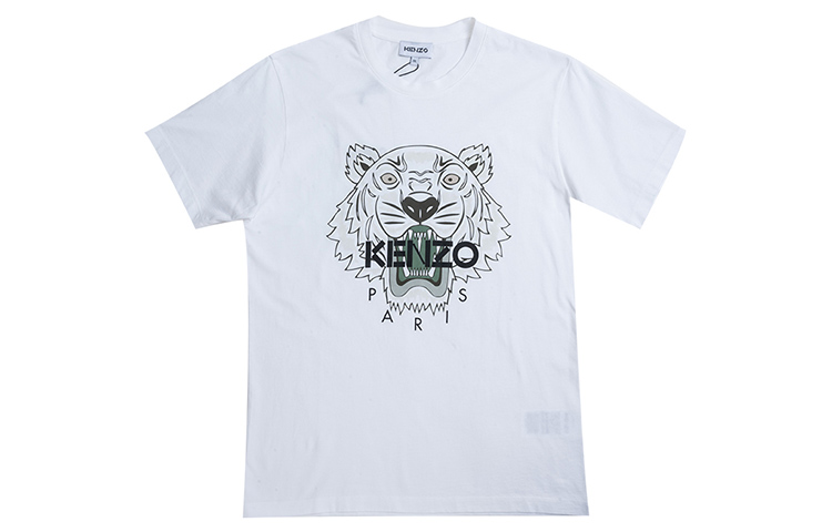 Purchase KENZO SS21 白色老虎图案印花T恤 FB55TS0204YA-01B