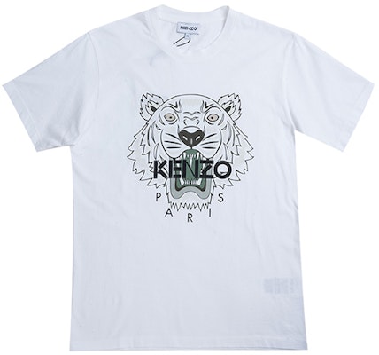 KENZO SS21 白色老虎图案印花T恤 FB55TS0204YA-01B Purchase KENZO SS21 白色老虎图案印花T恤 FB55TS0204YA-01B