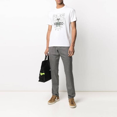 KENZO SS21 白色老虎图案印花T恤 FB55TS0204YA-01B Cheap KENZO SS21 白色老虎图案印花T恤 FB55TS0204YA-01B