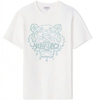 KENZO SS21 White Tiger Head Graphic Crewneck T-Shirt FB55TS0204SF-01B KENZO SS21 White Tiger Head Graphic Crewneck T-Shirt FB55TS0204SF-01B