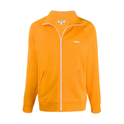 KENZO SS21 Yellow Cotton Logo Knit Track Jacket Edition F965BL7514CA-41