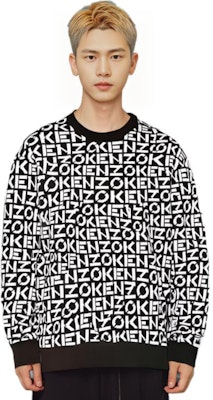 겐조 SS22 블랙 로고 니트 긴팔 스웨터. FC55PU6913SC-99 Purchase 겐조 SS22 블랙 로고 니트 긴팔 스웨터. FC55PU6913SC-99