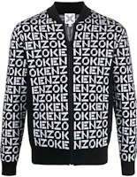 KENZO SS22 Black Logo Printed Zip-Up Jacket FC55BL6913SC-99 KENZO SS22 Black Logo Printed Zip-Up Jacket FC55BL6913SC-99