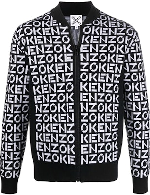 KENZO SS22 黑色logo印花拉鍊外套 FC55BL6913SC-99 Order KENZO SS22 黑色logo印花拉鍊外套 FC55BL6913SC-99