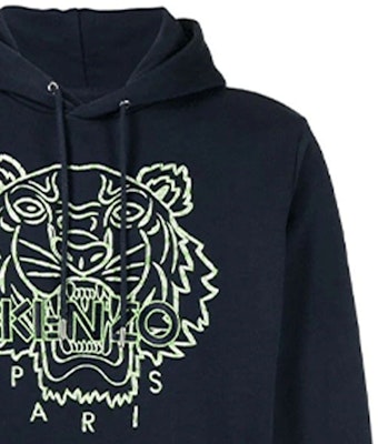KENZO SS22 Hoodie Biru dengan Logo Kepala Harimau Bordir. FC55SW3384XF-77 Cheap KENZO SS22 Hoodie Biru dengan Logo Kepala Harimau Bordir. FC55SW3384XF-77