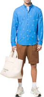 Lookbook KENZO SS22 巴黎印花藍色長袖襯衫 FC55CH2009I5-71