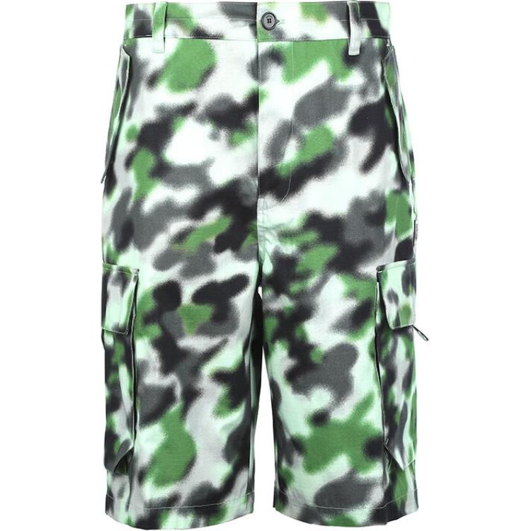 KENZO SS22  Casual Camo Print Shorts Light Green. FC55SH2349T4-56