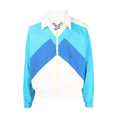 KENZO SS22 Colorblock Patchwork Windbreaker Jacket Multicolor FC55BL5119CO-04