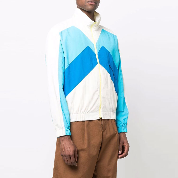 Shop KENZO SS22  Colorblock Patchwork Windbreaker Jacket Multicolor FC55BL5119CO-04