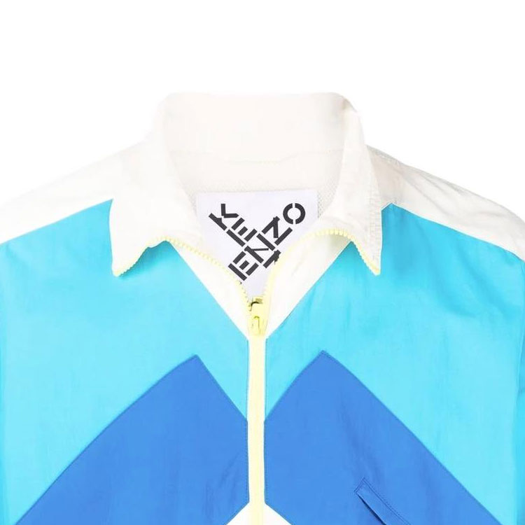 Details for KENZO SS22  Colorblock Patchwork Windbreaker Jacket Multicolor FC55BL5119CO-04