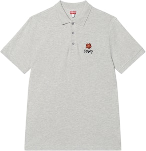 KENZO SS22 刺繡標誌短袖POLO衫 淺灰色 FC65PO0024PU-93 Buy KENZO SS22 刺繡標誌短袖POLO衫 淺灰色 FC65PO0024PU-93