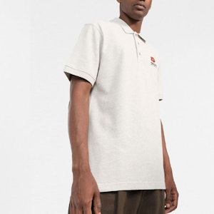 KENZO SS22 刺繡標誌短袖POLO衫 淺灰色 FC65PO0024PU-93 Purchase KENZO SS22 刺繡標誌短袖POLO衫 淺灰色 FC65PO0024PU-93