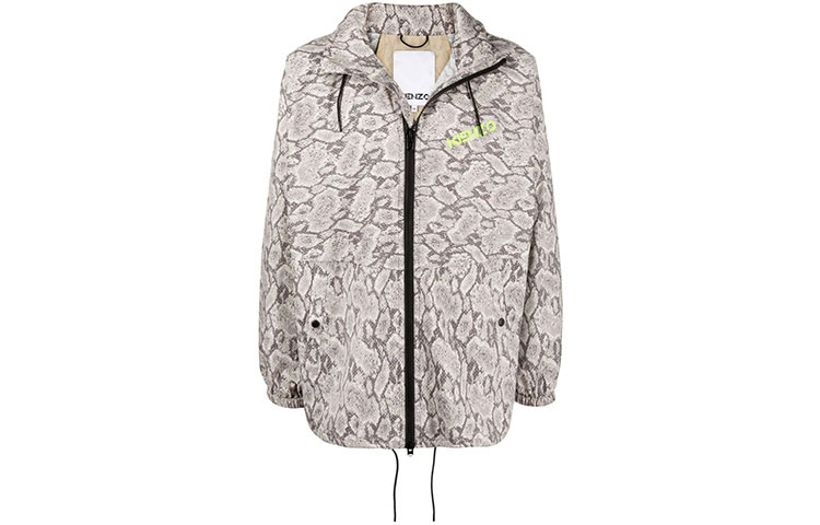 Order KENZO SS22  Lightweight Snake Print Jacket - Grey FC55BL0909NE-12