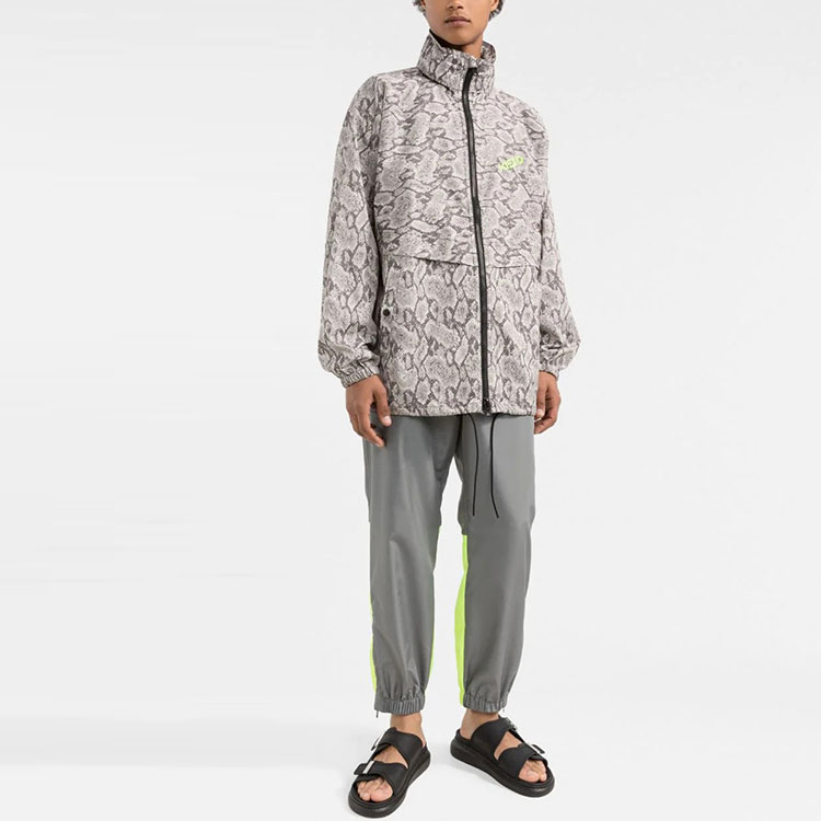 Lookbook KENZO SS22  Lightweight Snake Print Jacket - Grey FC55BL0909NE-12