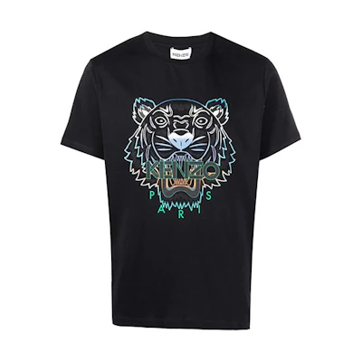 KENZO SS22 Logo Graphic Print T-Shirt Black FB65TS0204SN-99